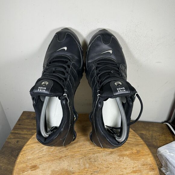 Nike Shox Shoes Mens Size 11.5 Black Silver 501524-091 Running Athletic Sneakers - Picture 7 of 9